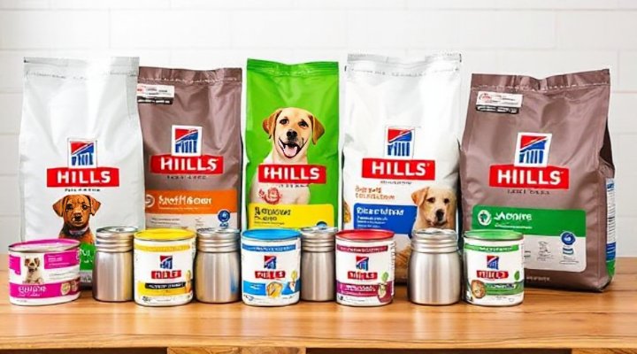 Variety of Hills Dog Food formulas for different dog needs